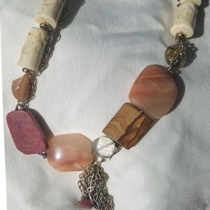 Neutral Toned Pop Necklace